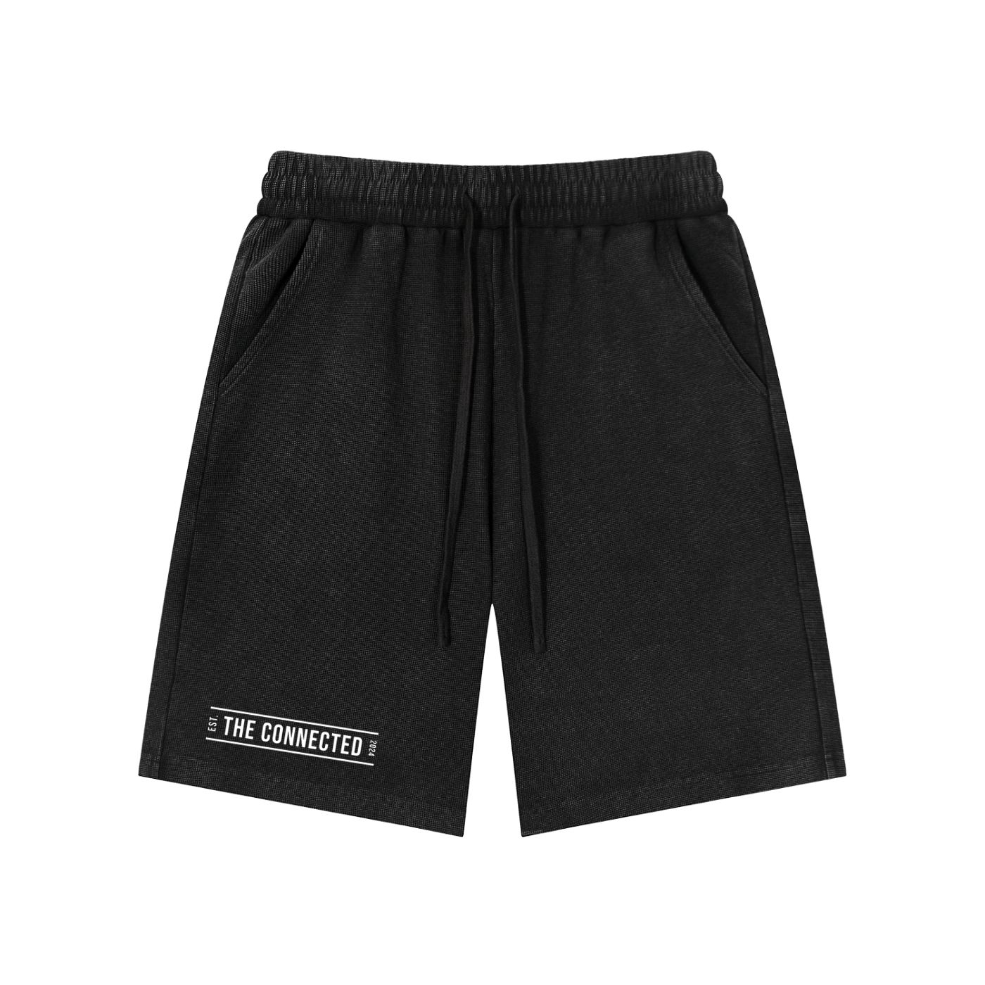 Mineral Wash Waffle Knit Shorts