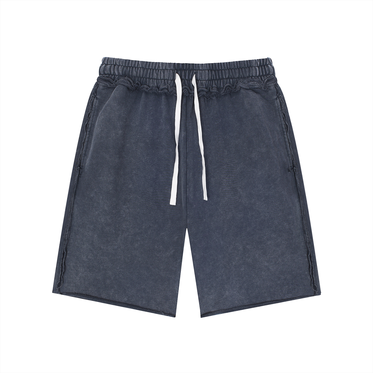 Mineral Wash Raw Edge Shorts