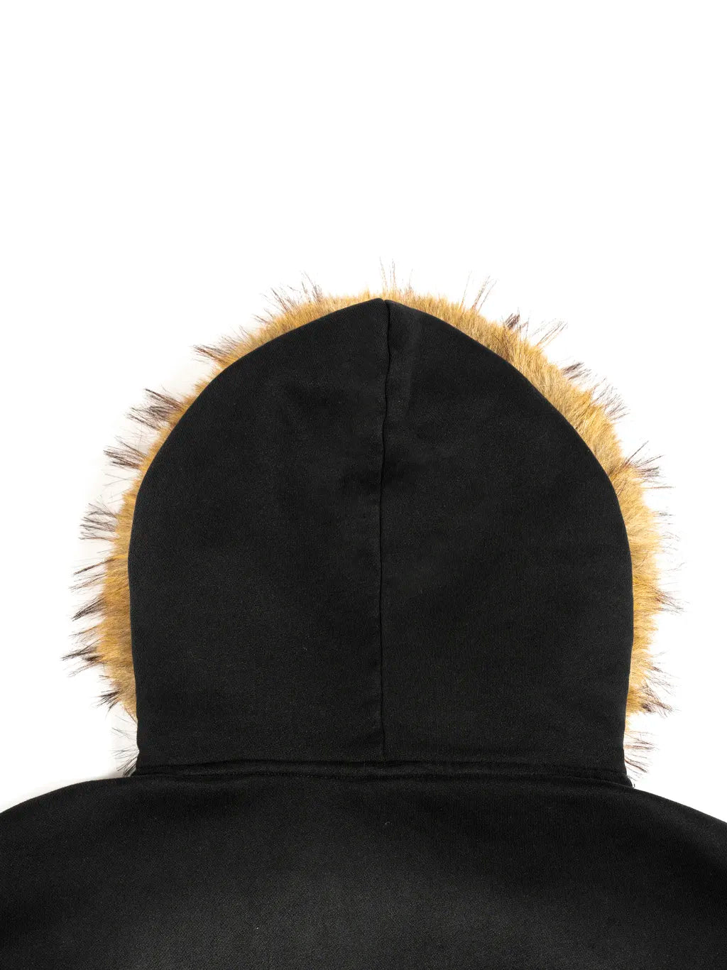 Sun Fade Boxy Detachable Faux Fur Hoodie