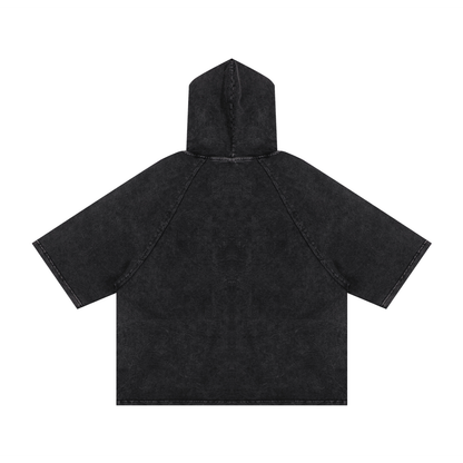 Snow Washed Hooded Boxy T-Shirt