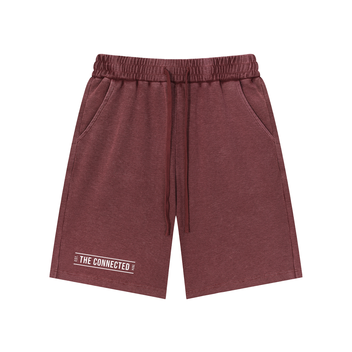 Mineral Wash Waffle Knit Shorts