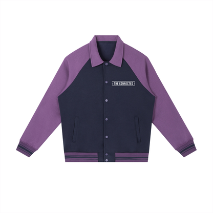 Raglan Contrast Baseball Jacket