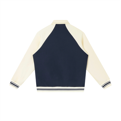 Raglan Contrast Baseball Jacket
