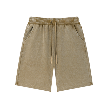 Mineral Wash Waffle Knit Shorts