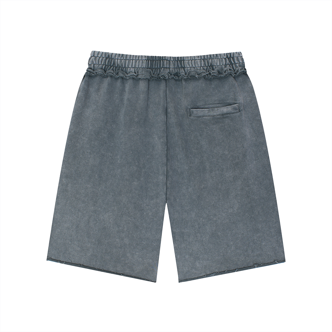 Mineral Wash Raw Edge Shorts