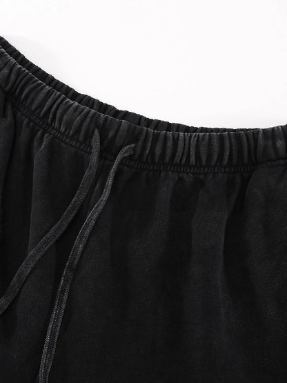 Vintage Washed Tiger Striped Shorts