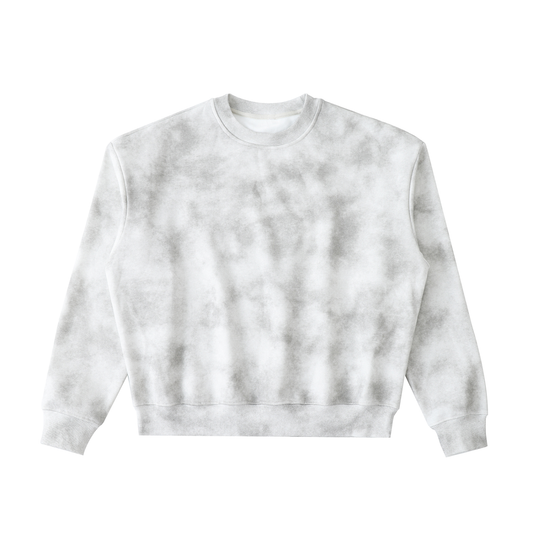 Dirty Washed Boxy Fleeced Crewneck