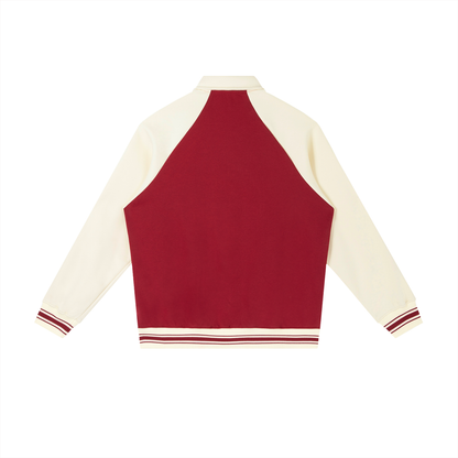 Raglan Contrast Baseball Jacket