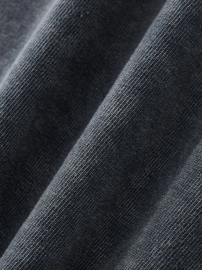 Snow Washed Raw-Hem Boxy T-shirt