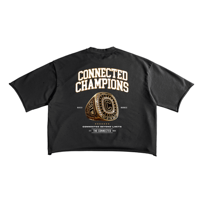 Connected Champions-French Terry Raw Edge Tee