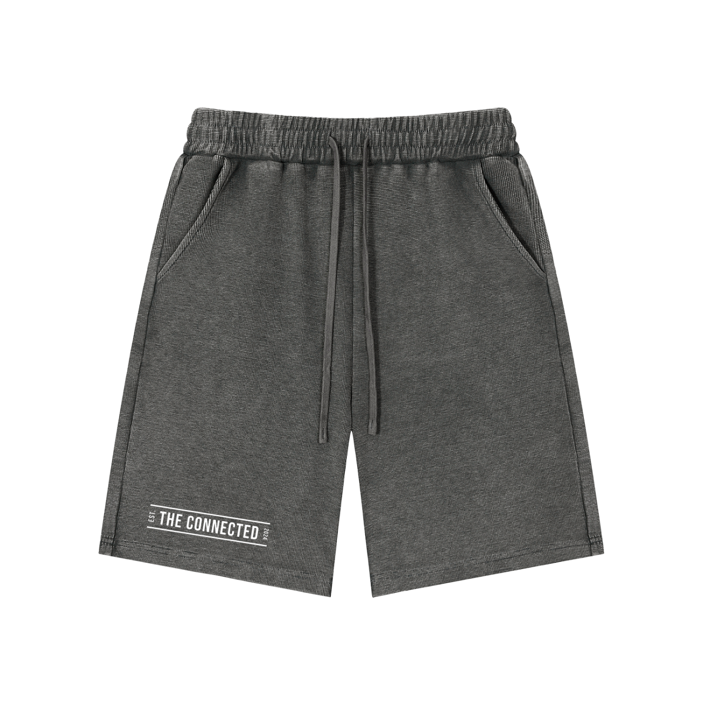 Mineral Wash Waffle Knit Shorts