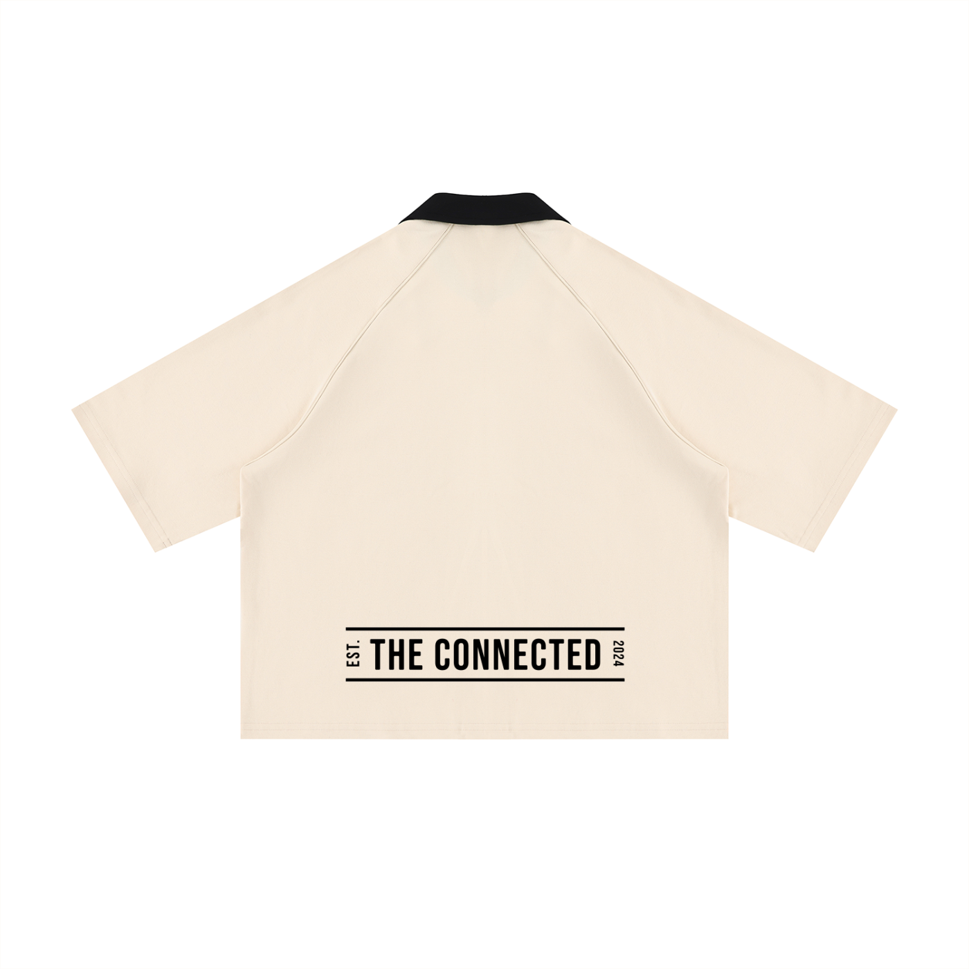 Collard Short Sleeve Boxy Button Up Shirt