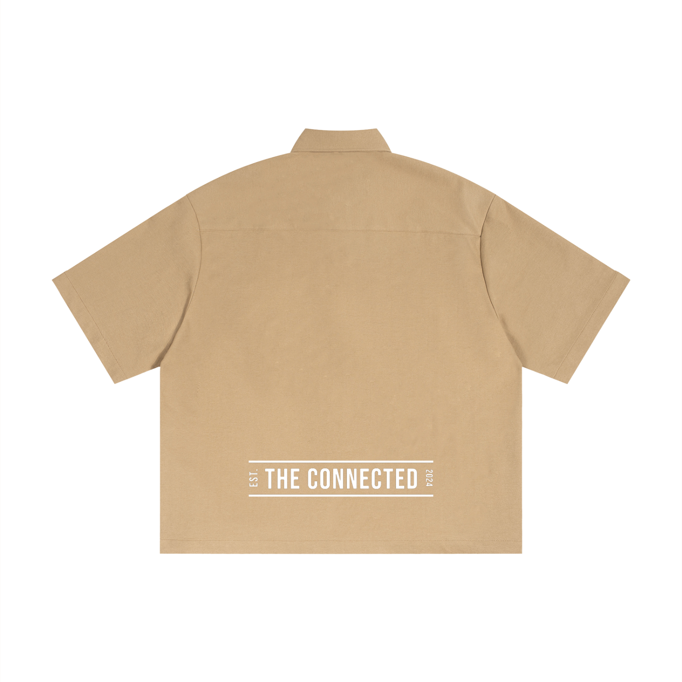 Boxy Heavyweight Short Sleeve Collard Button Up