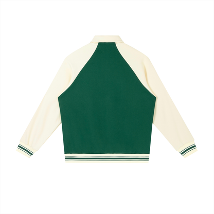 Raglan Contrast Baseball Jacket