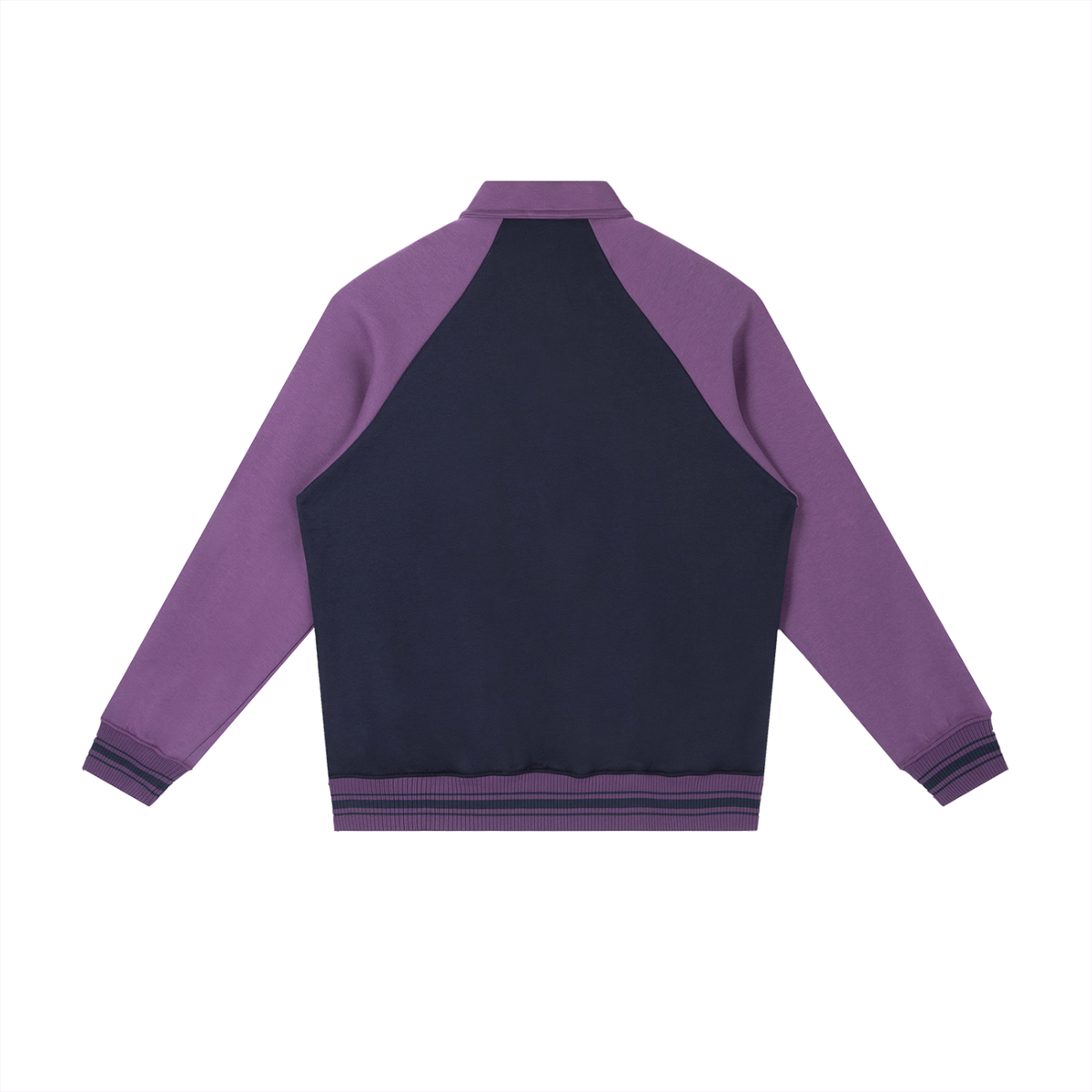 Raglan Contrast Baseball Jacket