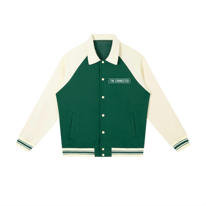 Raglan Contrast Baseball Jacket