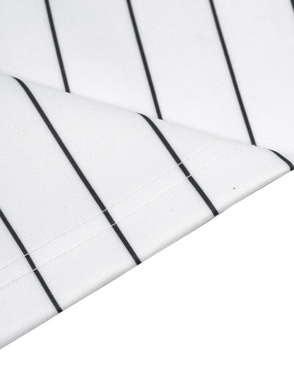 Striped Full-Zip Baseball Jersey
