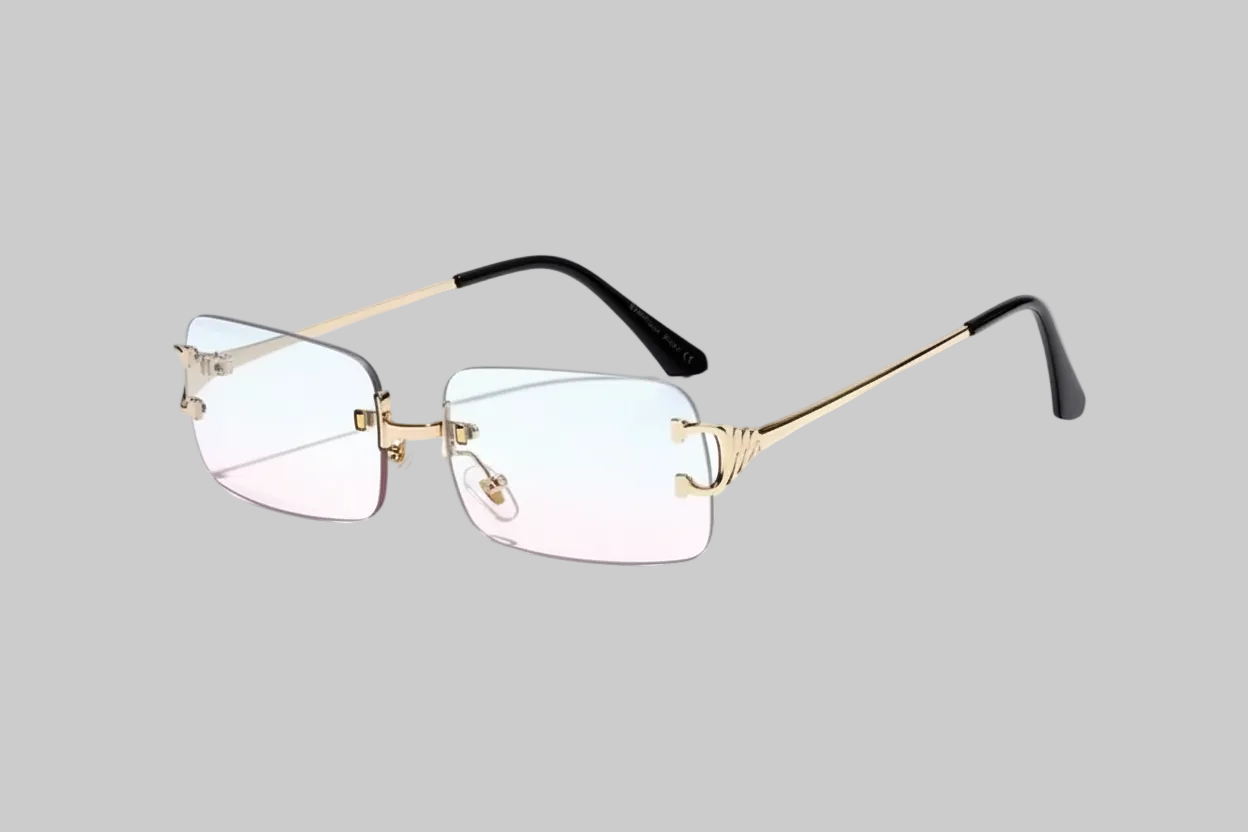 The Precision Tint Frames- Rectangular Rimless UV-400 Protected Frames