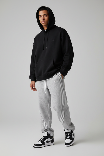 Harajuku Unisex Baggy Sweatpants- Light Weight Casual Cotton Sweatpants With Stretch
