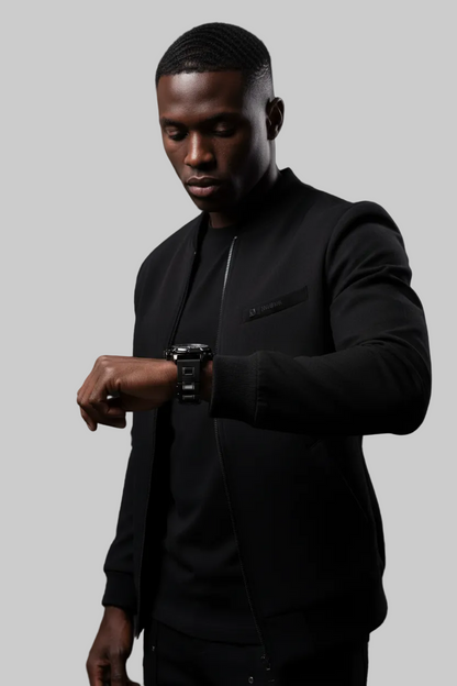 Quartz Tri-Bezel Watch-  Mens Illuminating Elegant Tri-Bezel Watch