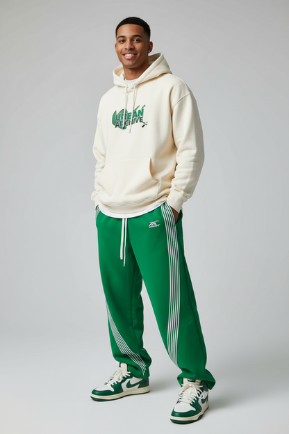 Harajuku Unisex Baggy Sweatpants- Light Weight Casual Cotton Sweatpants With Stretch