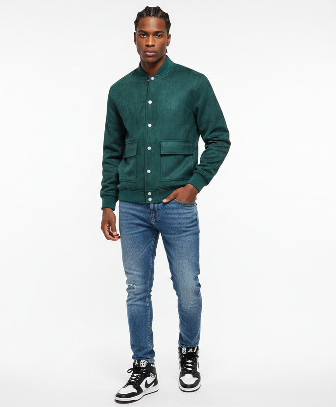 Business Street Mens Varsity Jacket- Light Weight Polyester Jacket