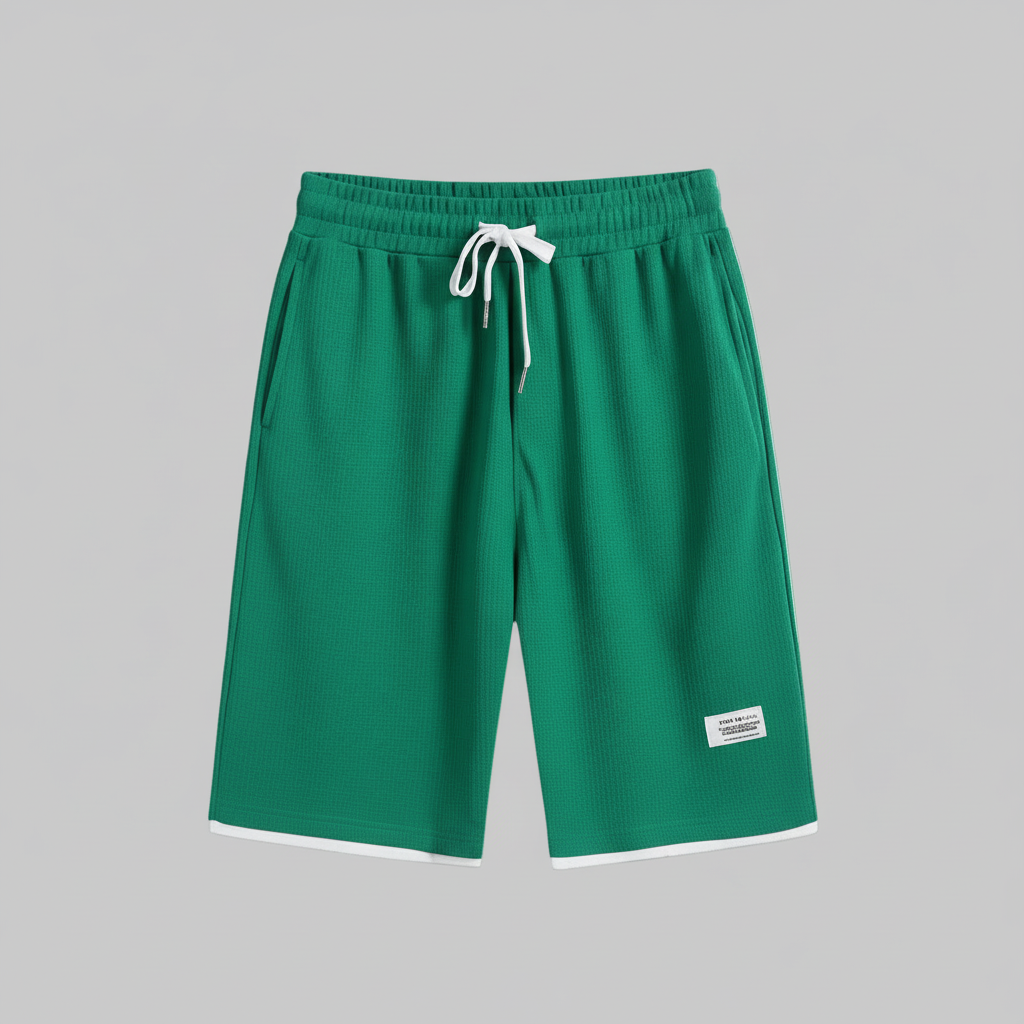 Lux Waffle Lounge Set- Lightweight Casual Men's Polyester Set
