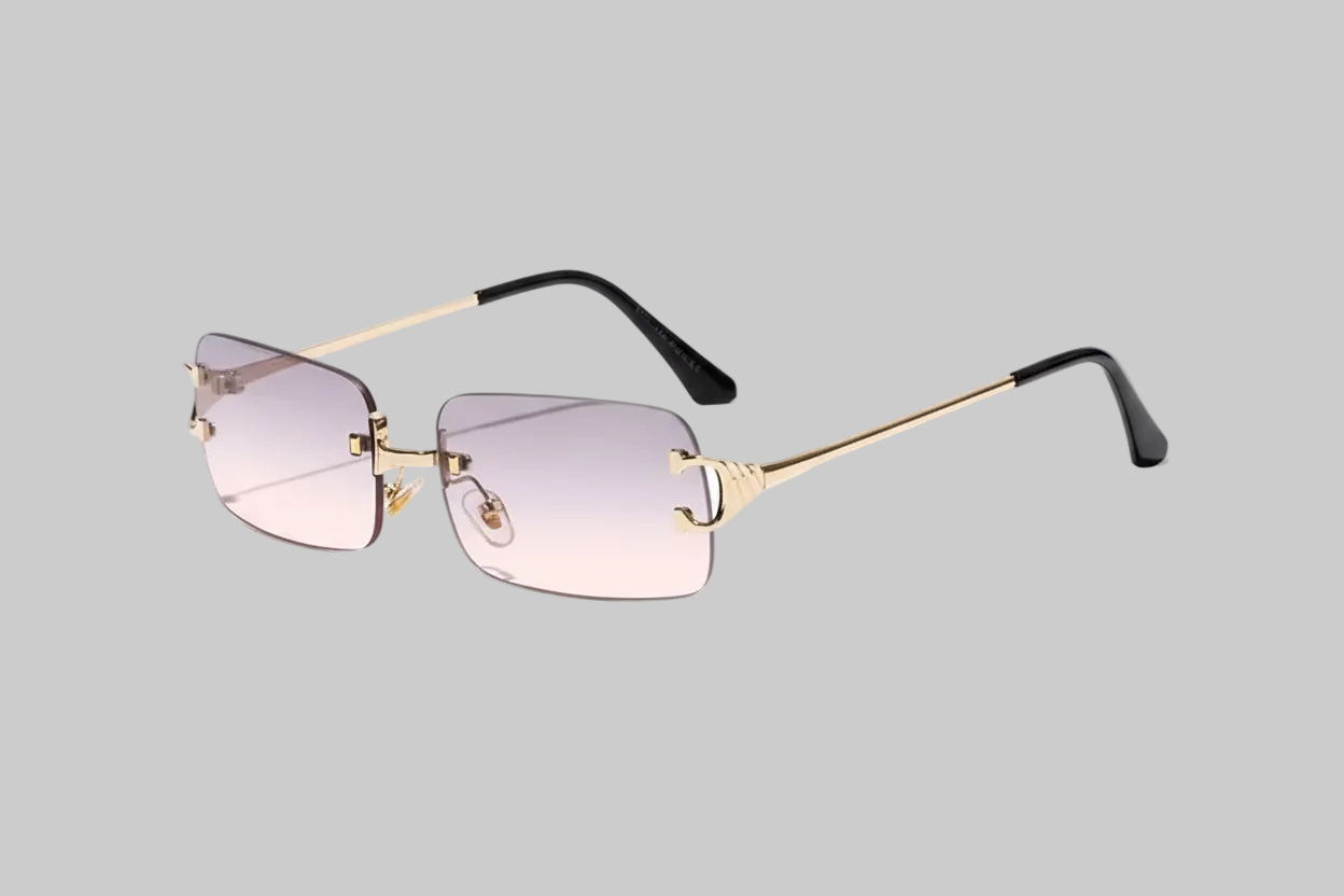 The Precision Tint Frames- Rectangular Rimless UV-400 Protected Frames