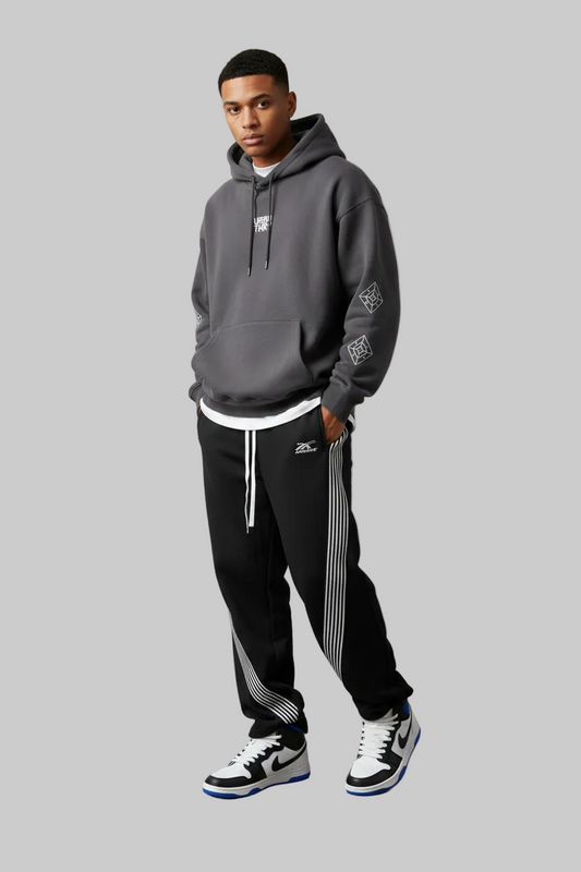 Harajuku Unisex Baggy Sweatpants- Light Weight Casual Cotton Sweatpants With Stretch