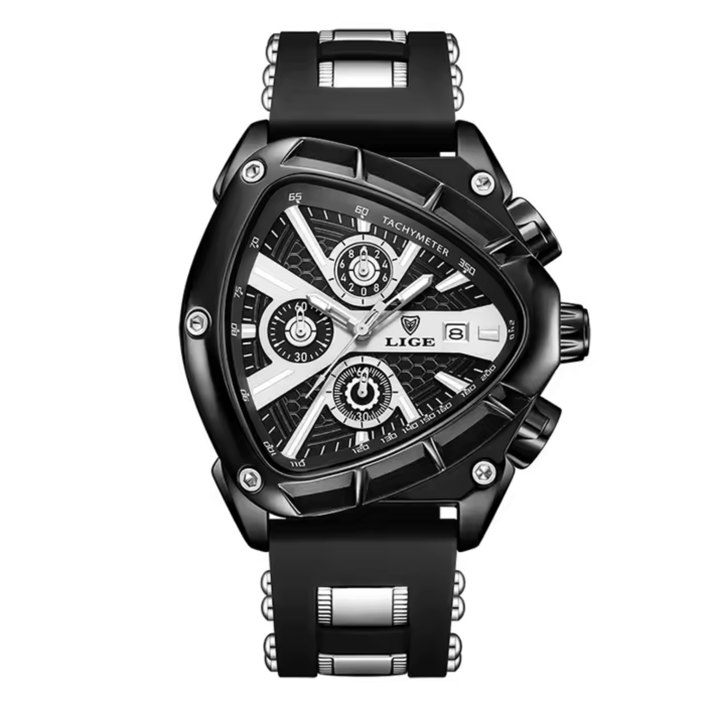 Tri- Bezel Quartz Performance Waterproof Watch
