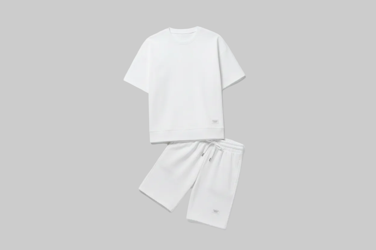 Lux Waffle Lounge Set- Lightweight Casual Men's Polyester Set
