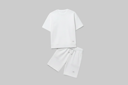 Lux Waffle Lounge Set- Lightweight Casual Men's Polyester Set