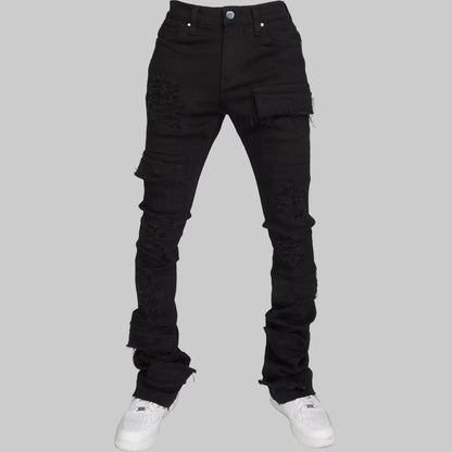 Trenches Stacked Mens Denim Cargos- Light Weight Utility Cargos