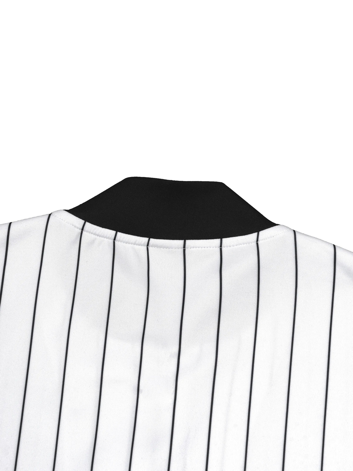 Striped Full-Zip Baseball Jersey