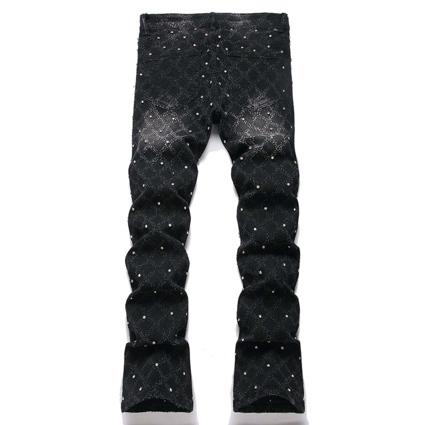 Diamond Studded Lux Denim Jeans