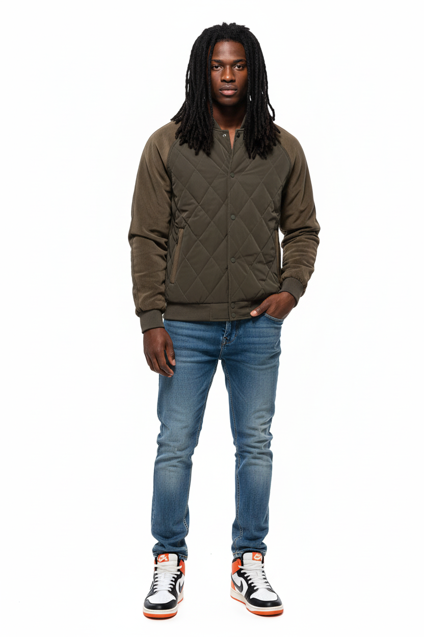 Lux Bomber Jacket- Lightweight Polyester Bomber Jacket