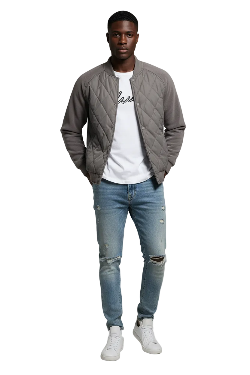 Lux Bomber Jacket- Lightweight Polyester Bomber Jacket
