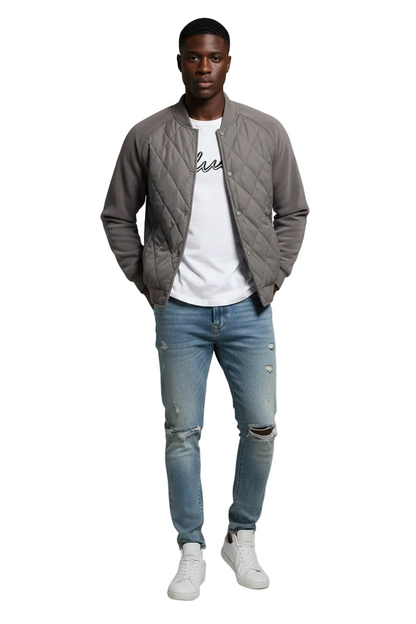 Lux Bomber Jacket- Lightweight Polyester Bomber Jacket
