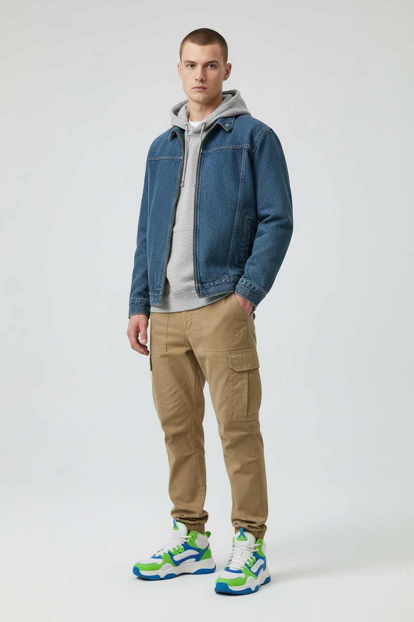 Milano Denim Jacket- Light Weight Cotton Casual Jacket