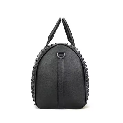 Midnight Lux Unisex Duffle Bag- Lightweight Travel Utility Bag With Zipper & Pockets