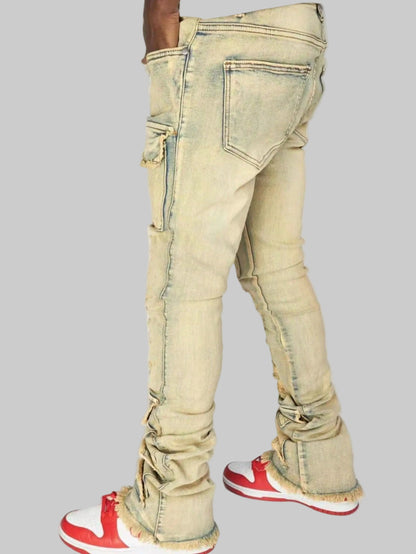 Trenches Stacked Mens Denim Cargos- Light Weight Utility Cargos