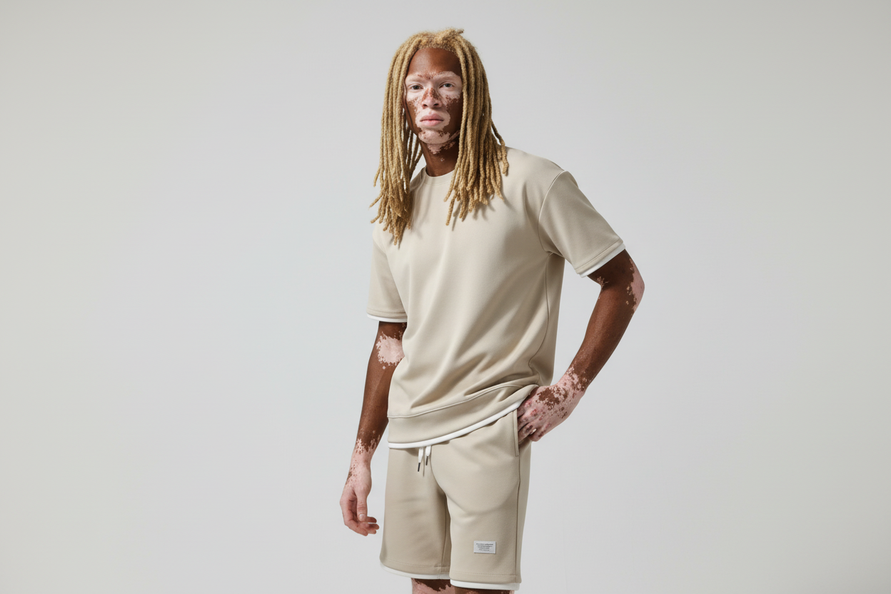 Lux Waffle Lounge Set- Lightweight Casual Men's Polyester Set