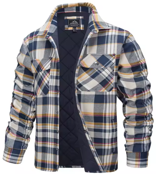 Light Weight Plaid Jacket