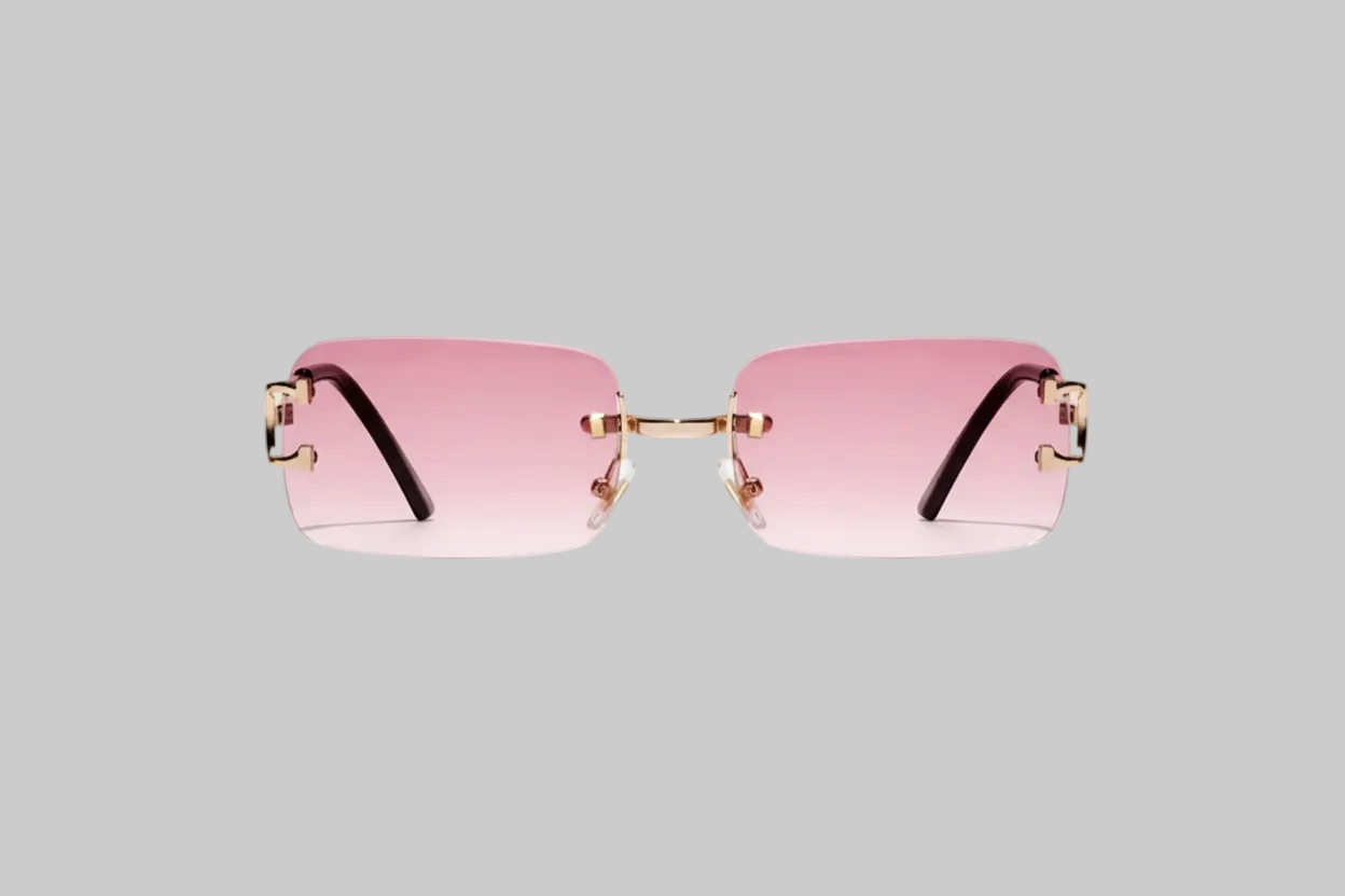 The Precision Tint Frames- Rectangular Rimless UV-400 Protected Frames