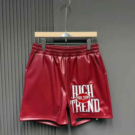Street Luxe Embroidered Polyester Shorts