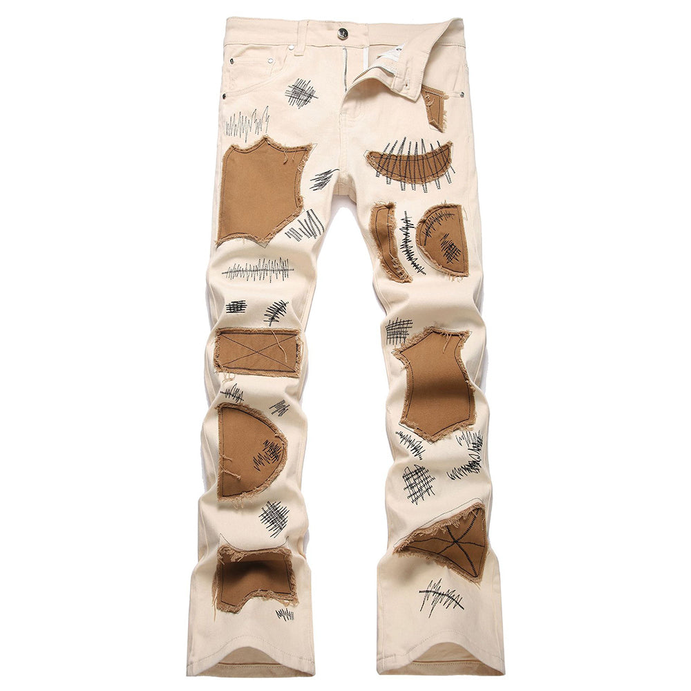 Cream White & Brown