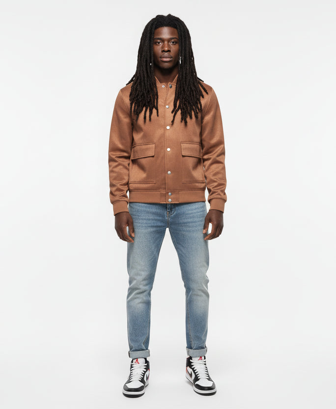 Business Street Mens Varsity Jacket- Light Weight Polyester Jacket