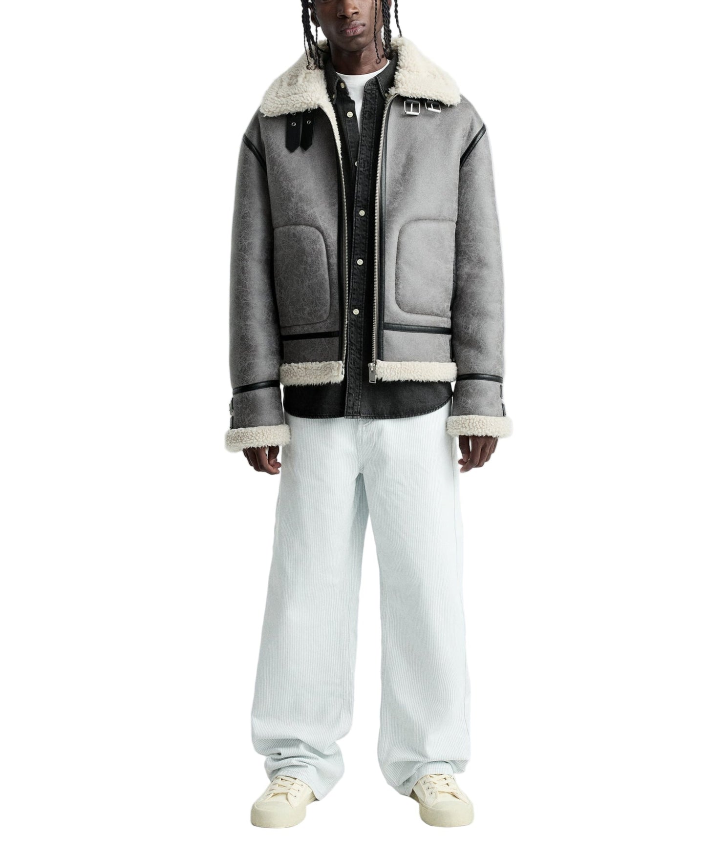 Leather Cashmere Luxury Jacket