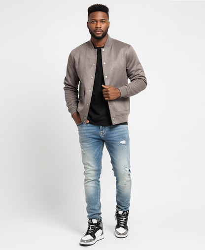 Business Street Mens Varsity Jacket- Light Weight Polyester Jacket