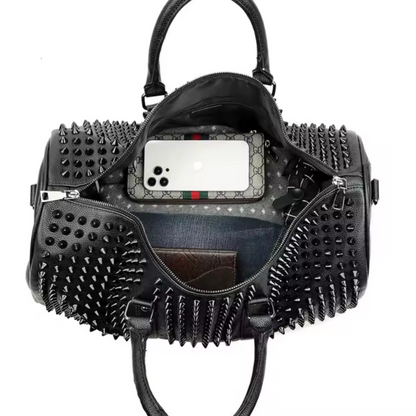 Midnight Lux Unisex Duffle Bag- Lightweight Travel Utility Bag With Zipper & Pockets